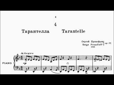 Prokofiev Music for Children Op.65 No.4 Tarantella Sheet Music