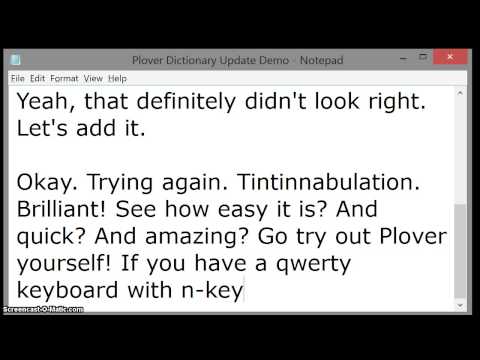 Plover Dictionary Update Demo