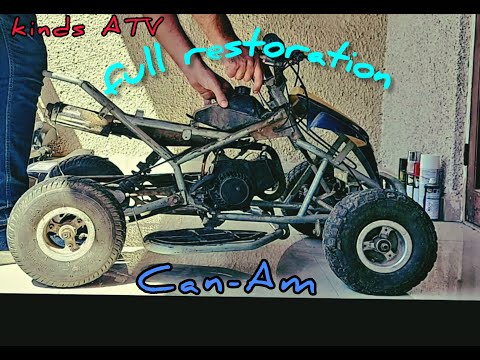 CAN-AM Kawasaki Outlander Kids ATV 49cc - Restoration Abandoned Mini Kids ATV