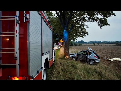 Śmiertelny wypadek kierowcy Peugeota koło miejscowości Starkowo - 26.09.2020