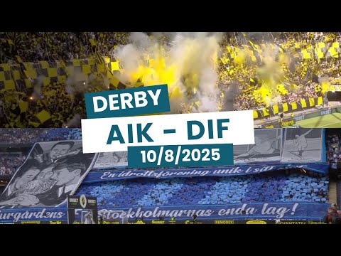 AIK–DIF DERBY 2025 | Mäktig supporterstämning & tifon!