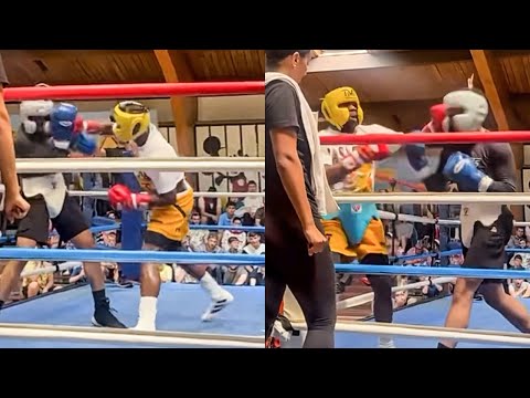 Floyd Mayweather SPARRING LEAK at Age 47; HUMILIATES opponent with SIGNATURE TAUNTS & MOVES