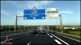 preview picture of video '288 - France. A13 E5 - Pont-de-l'Arche - Oissel [HD]'