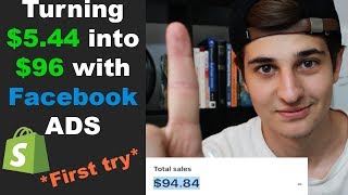 Turning $5.44 into $96 With FB Ads (First Try) - Shopify Drop-shipping