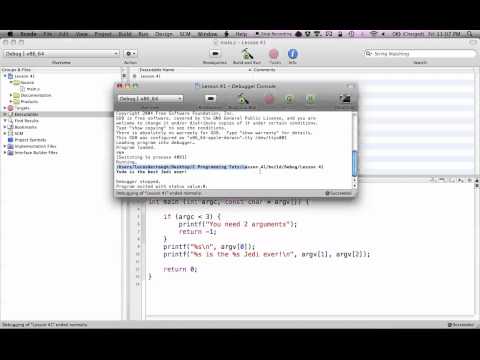 C Programming on the Mac L41 - Command-Line Arguments