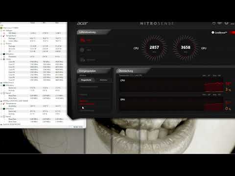 Acer Nitro 7 - i7 11800H - Nitro Sense vs HWMonitor - Verbrauch und Leistung - was passiert WO ??