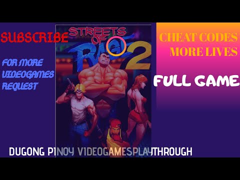 Streets Of Rage 2 - Full Game -  Playthrough - Walkthrough - Cheat Codes