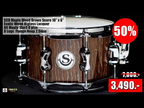 Maple Wood Brown 10 x 6 Snare