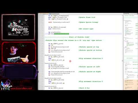 Z80 Lesson SH7 - Sprite Animation 'Suck hunt' game