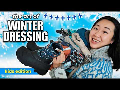 What 🇫🇮 Finnish kids wear in the winter | Winter clothes in Finland