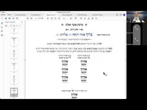הרב יואל חקון - כוונות ליל פסח - הגדה של פסח - שיעור 08 - סדר הכוונות לשיטת השד״ה.