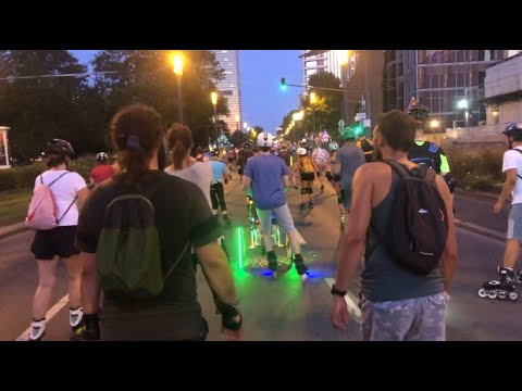 "Tuesday Night Skate": Eine kurze Fahrt durch Frankfurt