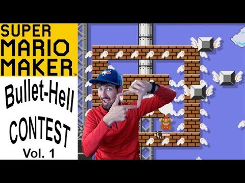Mario Bullet-Hell Contest Vol 1 - Elphin, DrgnPhrend, Ruben, and Electrodude [Super Mario Maker]