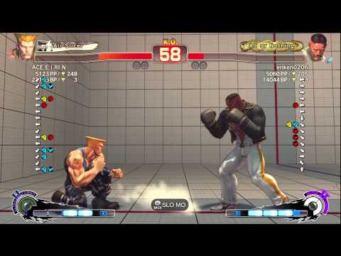 ACE E I RI N (Guile) vs. Kuroken (Dudley) - SSFIV AE 2012 Match
