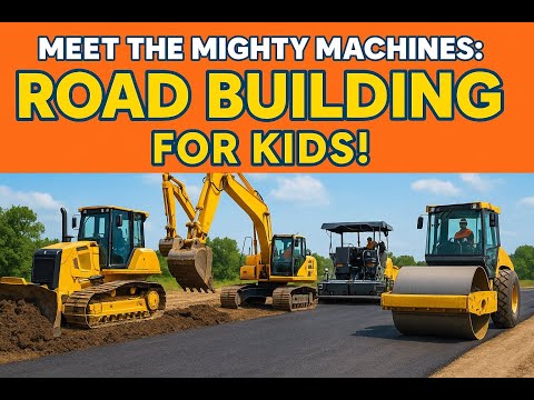 Meet the Mighty Machines: Road Building for Kids!