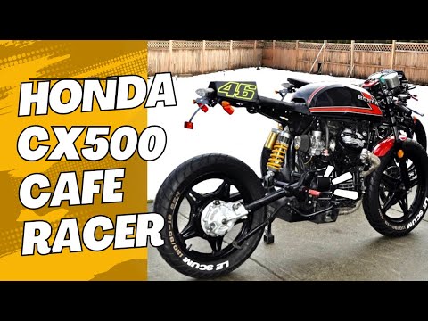 HONDA CX500 CAFE RACER BUILD WITH TIMELAPSE VIDEO AND PICTURE SLIDE SHOW