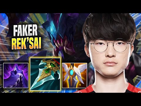 FAKER IS READY FOR REK'SAI! - T1 Faker Plays Rek'sai JUNGLE vs Lee Sin! | Season 2022