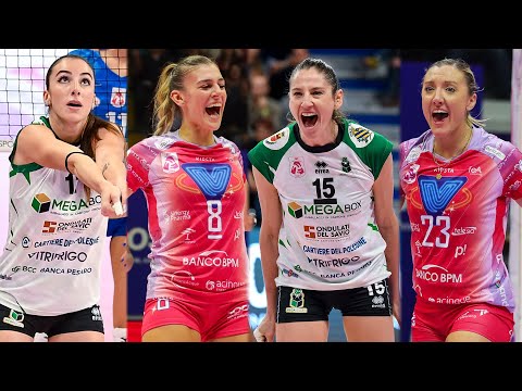 ALL "MEGA RALLY" of the Match Vallefoglia - Milano | Lega Volley Femminile 2022/23