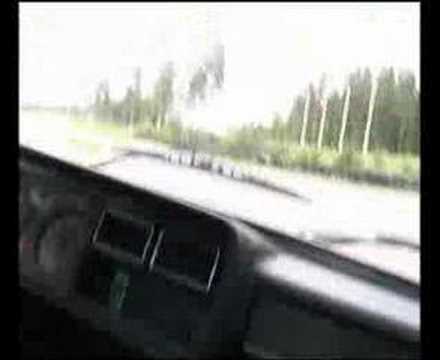 Lada on motopark race track