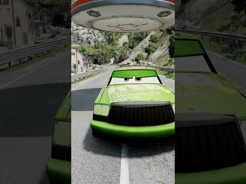 Pixar Cars Huge Bollard Crush – BeamNG.drive