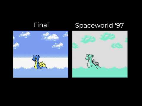 Pokemon Gold Intro Comparison (Spaceworld 97 and Final)