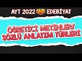 Öğretici Metinler / Sözlü Anlatım Türleri | AYT Edebiyat #Kamp2022