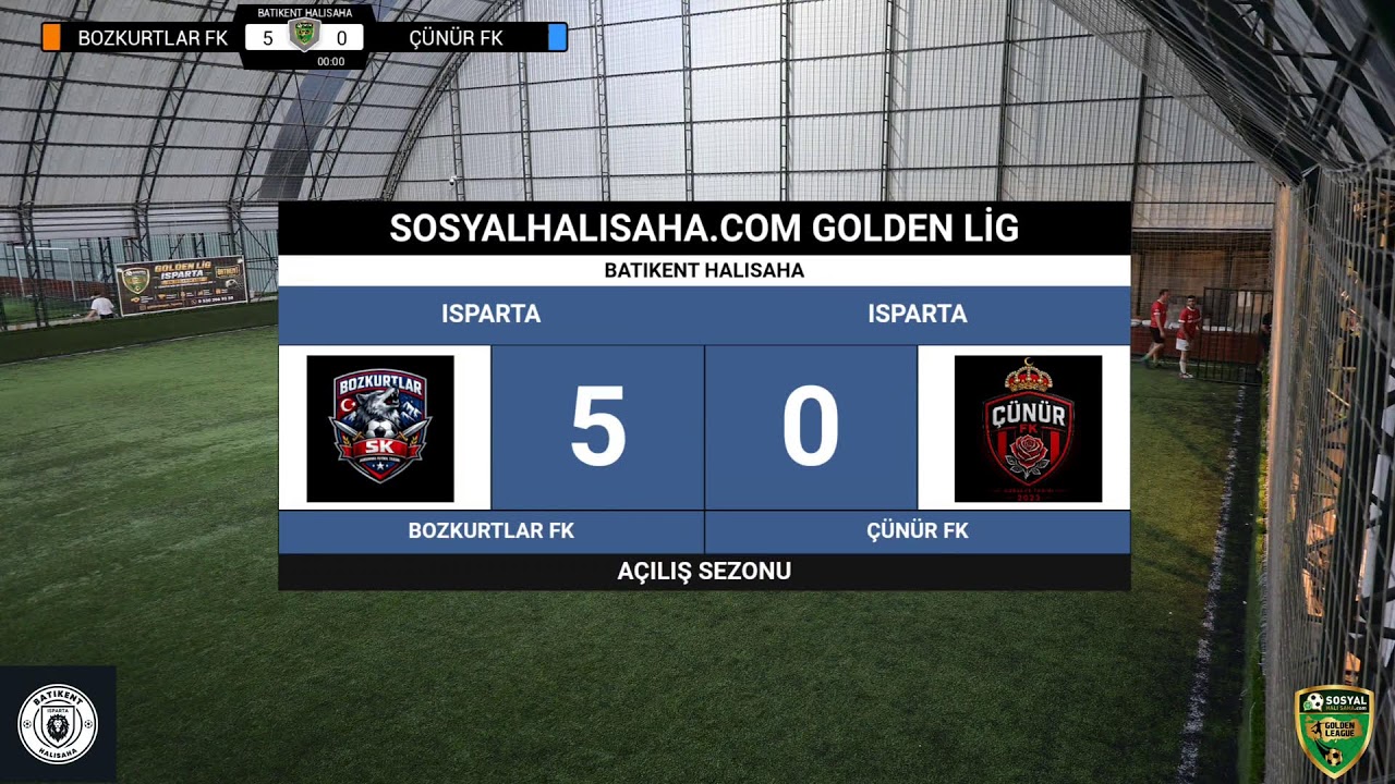 SOSYAL HALI SAHA GOLDEN LEAGUE/ 2026 AÇILIŞ SEZONU / ISPARTA / BOZKURTLAR SK - ÇÜNÜR SK