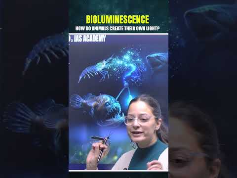 How do Animals Create their own light? Bioluminescence Explained  #upsc