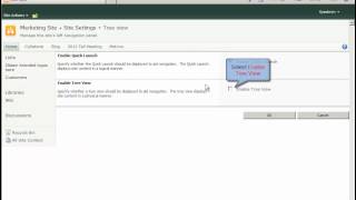 How to Enable the SharePoint 2010 Tree View - SharePoint 2010 Tutorials
