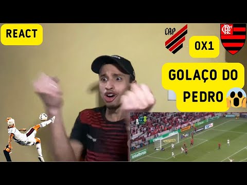 REACT ATHLETICO 0x1 FLAMENGO!GOLAÇO DO PEDRO