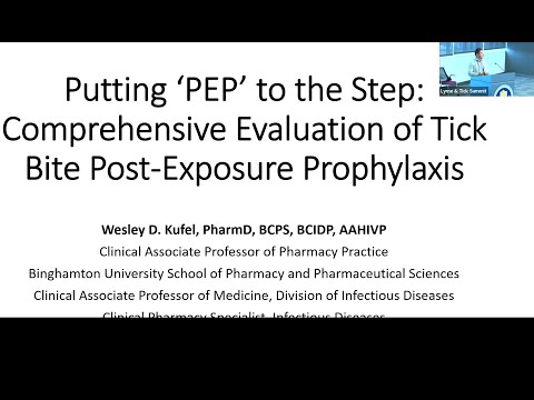 Comprehensive Evaluation of Tick Bite Post-Exposure Prophylaxis, Wes Kufel - Lyme Summit 2023