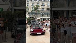 burgundy Gordon Murray Automotive T.50 prototype chassis VP6 spotted in Hotel de Paris Monaco