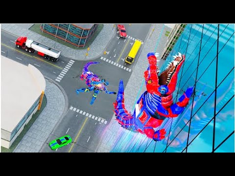 Crocodile Robot Transform Car Part-1 | Rescue City Robot Transform Android GamePlay | By Game Crazy