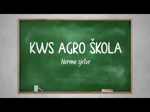 KWS AGRO ŠKOLA - Norma sjetve