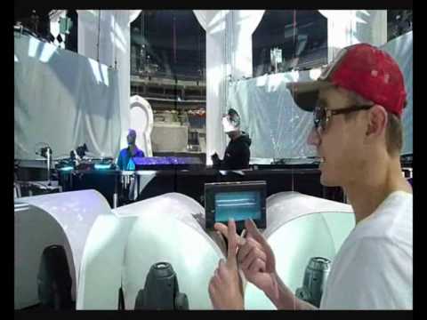 michael burian and peyton @ soundcheck - sensation prague 2010