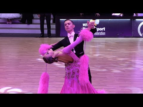Patrik Buda - Silvia Budova SVK, Slow Foxtrot | WDSF European Championship Youth Standard