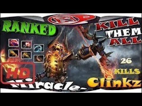 DOTA 2 PRO 2017 | Dota 2 - Miracle- / Clinkz - KILL THEM ALL 9000 MMR 26 Kills Ranked Matc