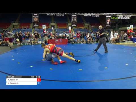 Junior GR 160 Consi of 32 #1 - Wyatt Kesler (OR) vs. Nicholas Esposito (IL)