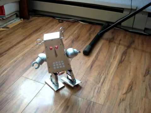 Metal Gear / ball bearing  servo test of BiPed robot Alphabot