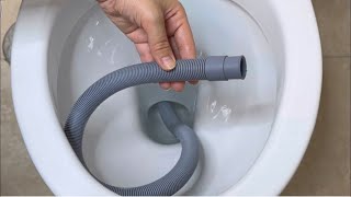 🔥 The plumbers hide it from us!  I lowered the hose into the toilet and a miracle happened!