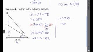 MPM 2D U1L9   Problems with Multiple Right Triangles
