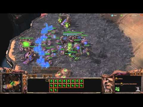 Roach and Zergling drop rush vs Terran