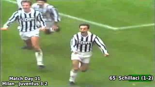 Serie A 1989-1990, day 11: Milan - Juventus 3-2 (Schillaci goal)