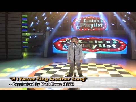 Lola's Playlist: Francis Aglabtin "If I Never Sing Another Song"