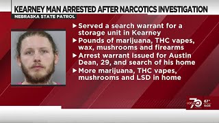 Law enforcement arrests Kearney man during narcotics investigation