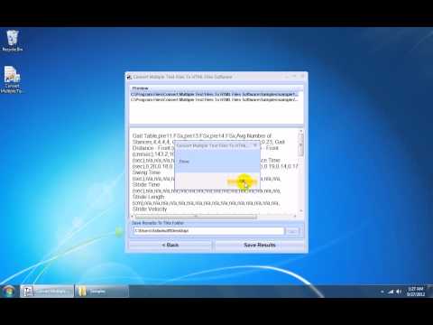 Convert Multiple Text Files To HTML Files Software