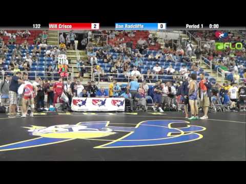 Junior 132 - Will Crisco (Connecticut) vs. Dan Radcliffe (Illinois)