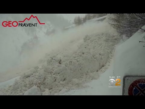 Webcam Captures Avalanche In Swiss Alps