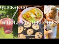 quick & simple WHOLE FOOD recipes: (homemade granola, natural electrolytes, avocado toast, pancakes)