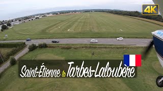 Pilots View: Flying from Saint Étienne to Tarbes-Laloubère, France 🇫🇷